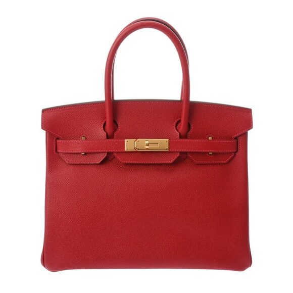 HERMES Birkin 30 Rouge casaque hand bag - Picture 1 of 10